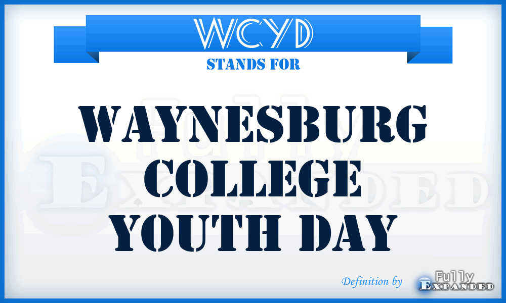 WCYD - Waynesburg College Youth Day