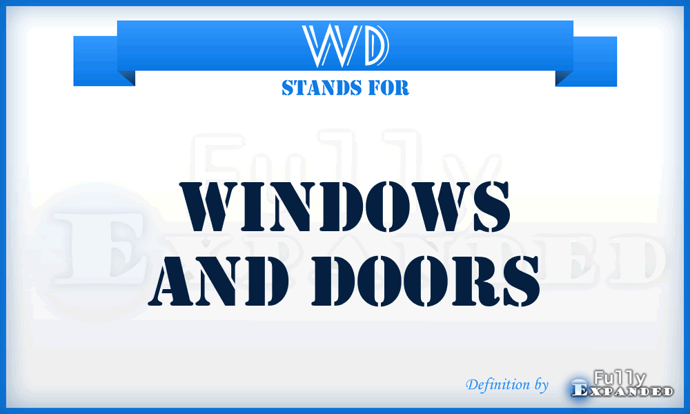 WD - Windows And Doors