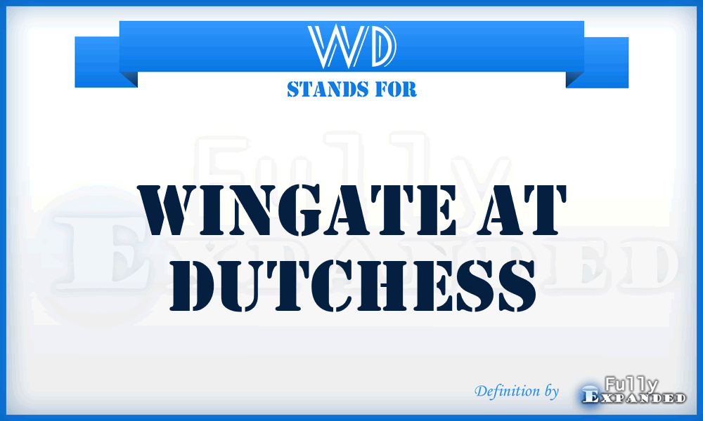 WD - Wingate at Dutchess