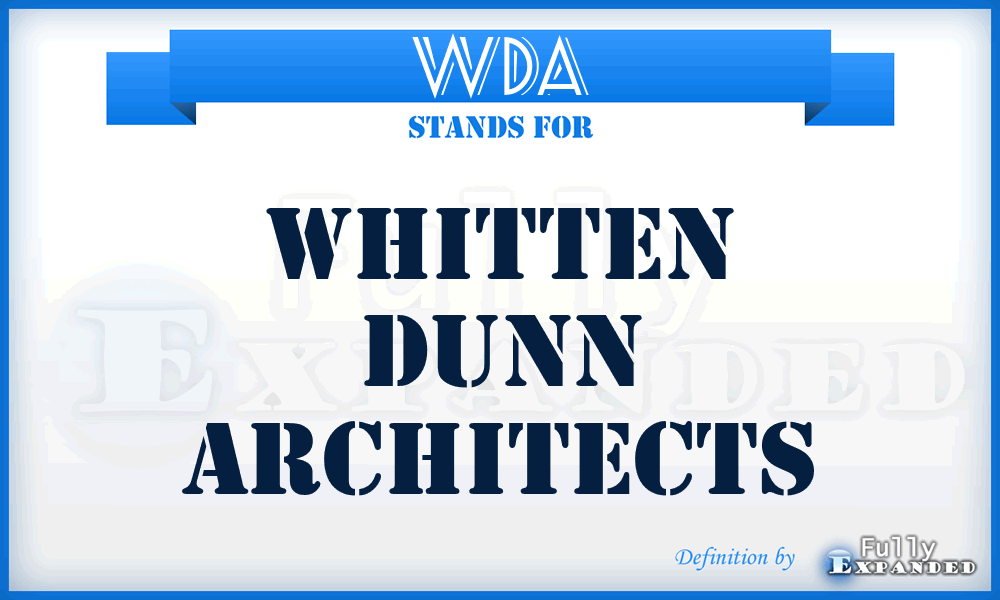 WDA - Whitten Dunn Architects