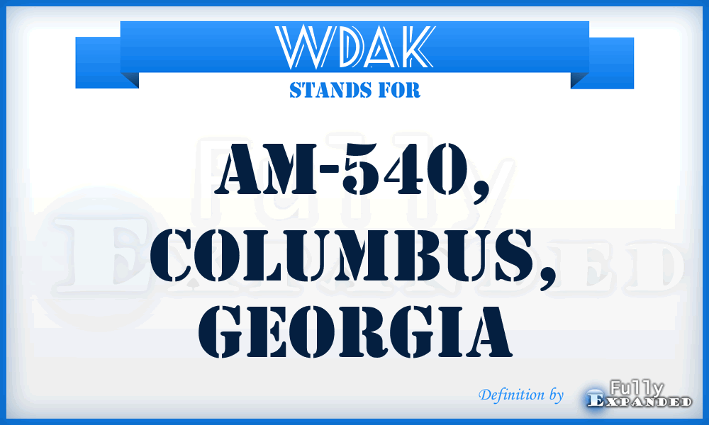 WDAK - AM-540, Columbus, Georgia