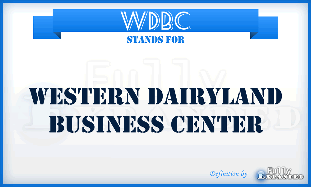 WDBC - Western Dairyland Business Center