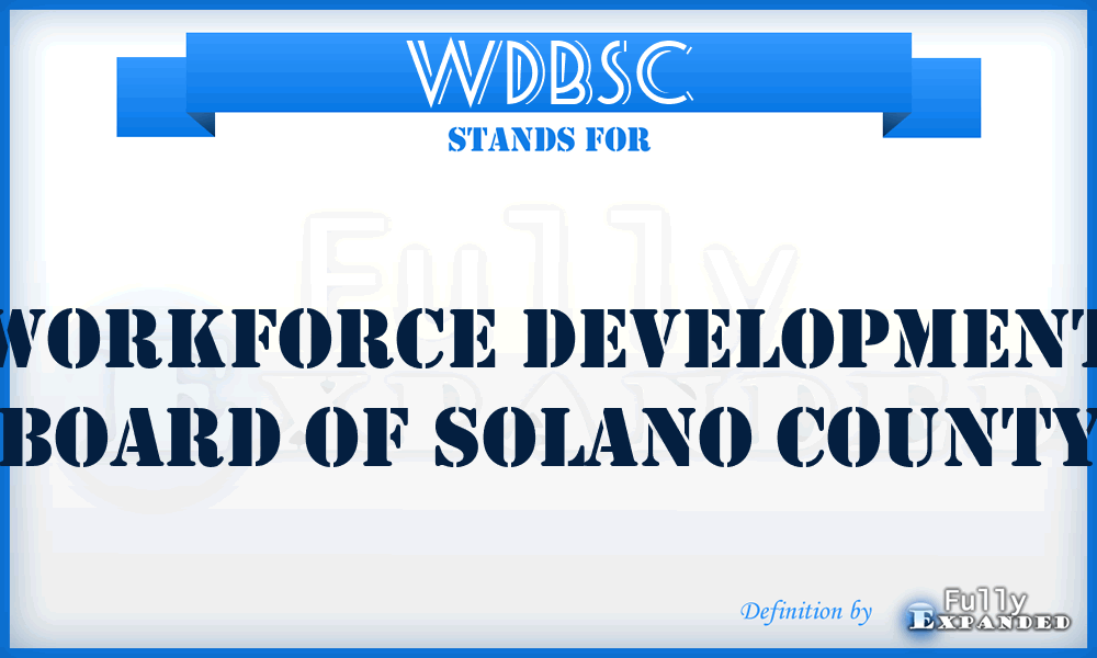 WDBSC - Workforce Development Board of Solano County