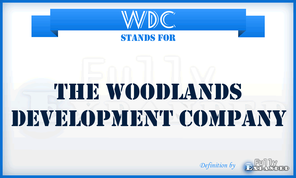 WDC - The Woodlands Development Company