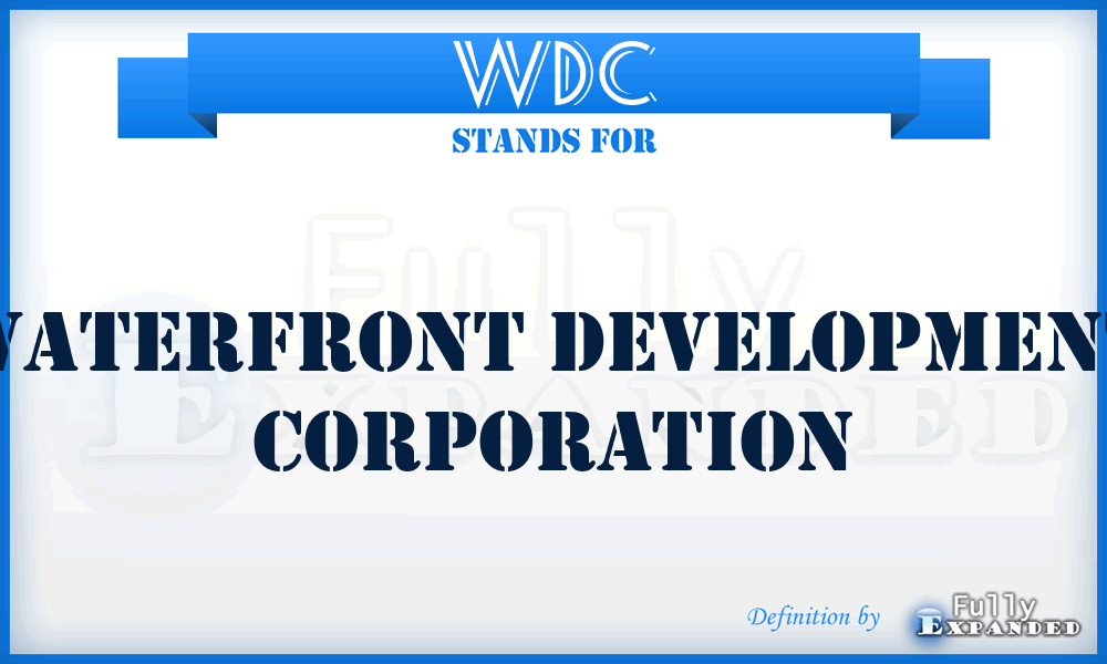 WDC - Waterfront Development Corporation