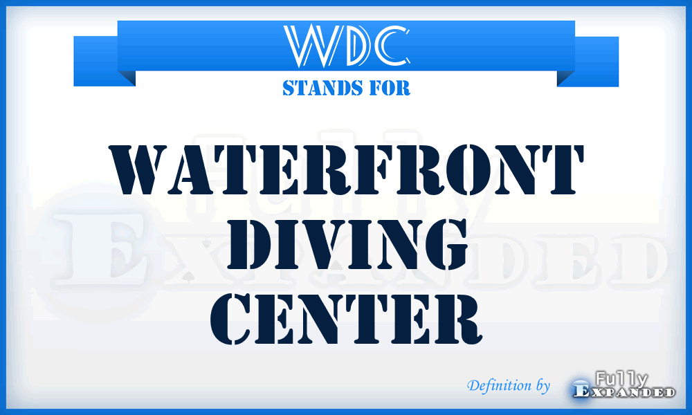 WDC - Waterfront Diving Center