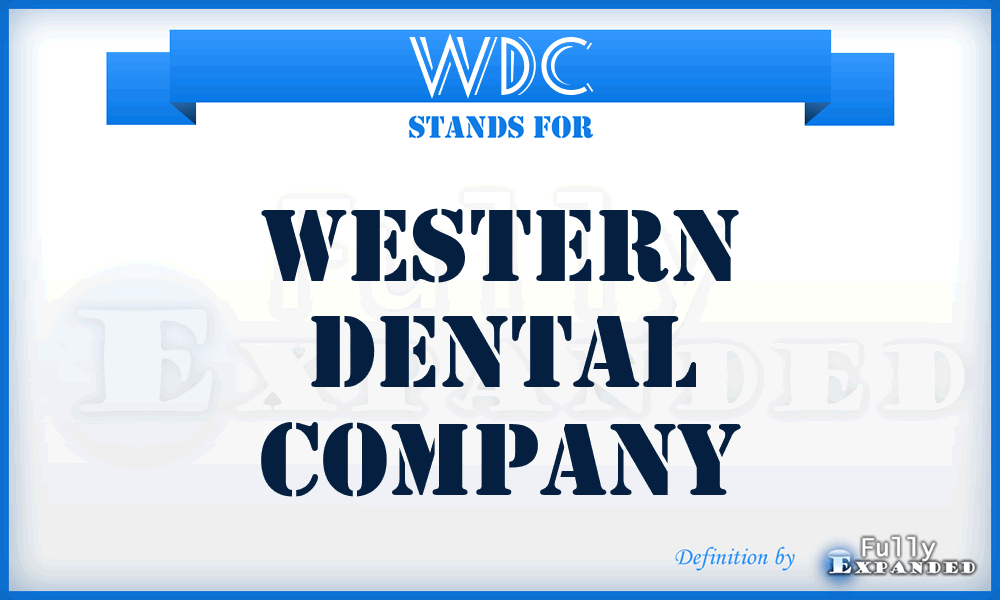 WDC - Western Dental Company
