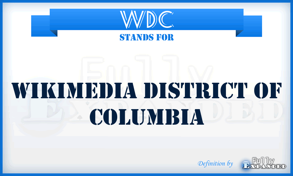 WDC - Wikimedia District of Columbia