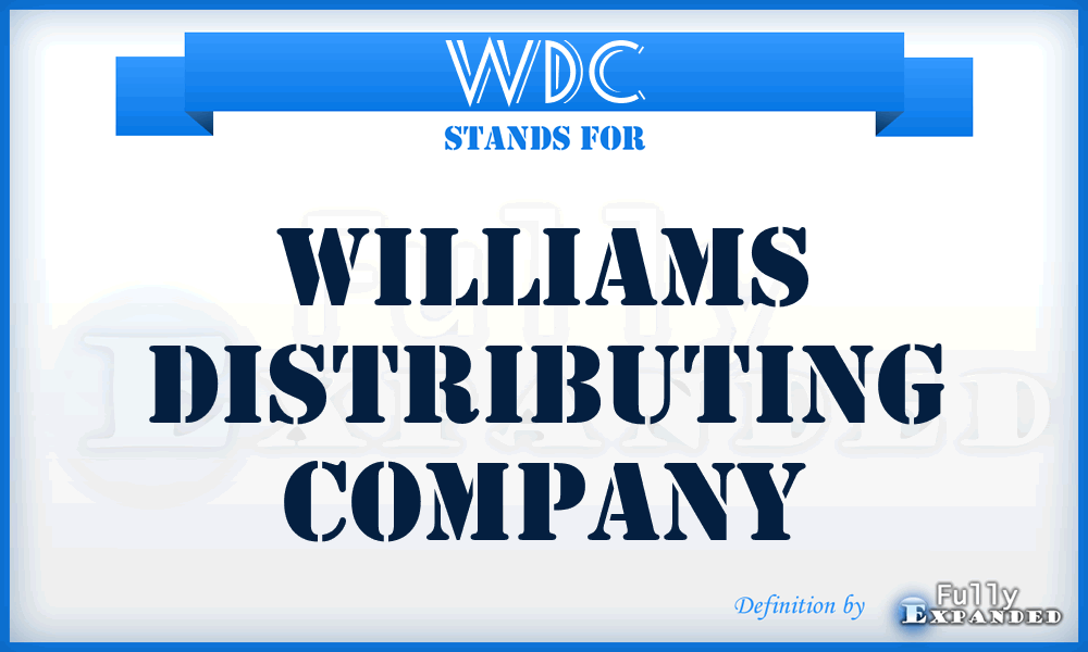 WDC - Williams Distributing Company