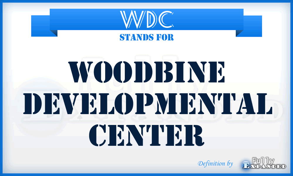 WDC - Woodbine Developmental Center