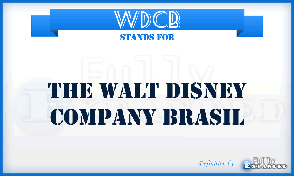 WDCB - The Walt Disney Company Brasil