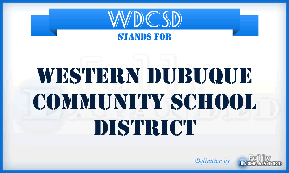 WDCSD - Western Dubuque Community School District