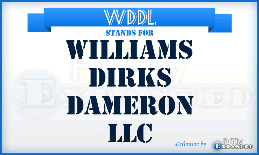 WDDL - Williams Dirks Dameron LLC