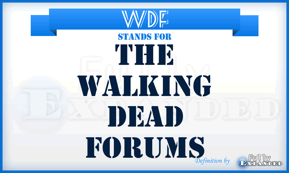 WDF - The Walking Dead Forums