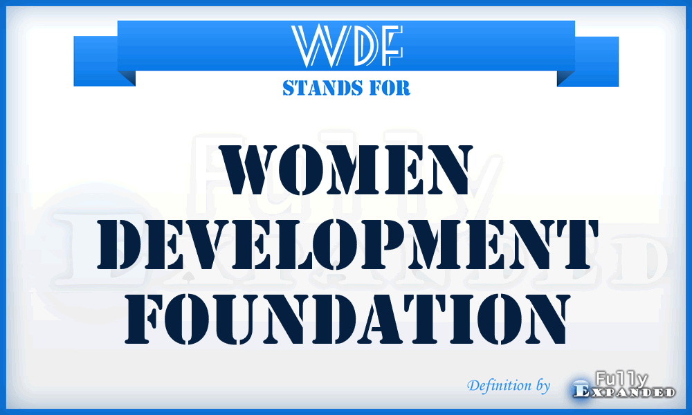 WDF - Women Development Foundation