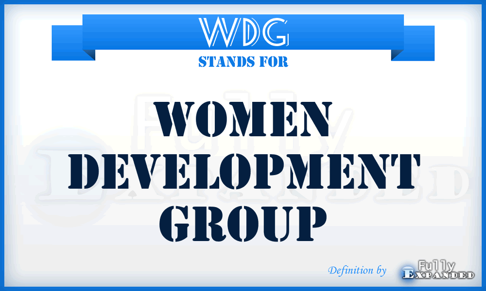 WDG - Women Development Group