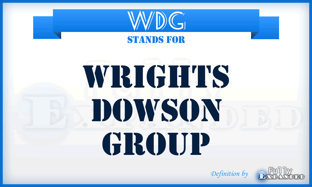 WDG - Wrights Dowson Group