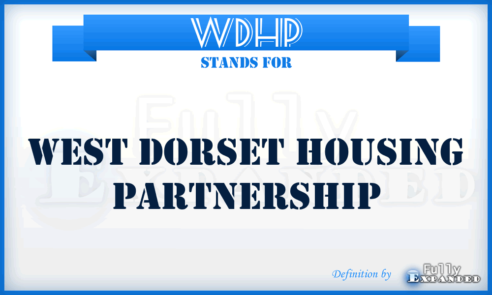 WDHP - West Dorset Housing Partnership