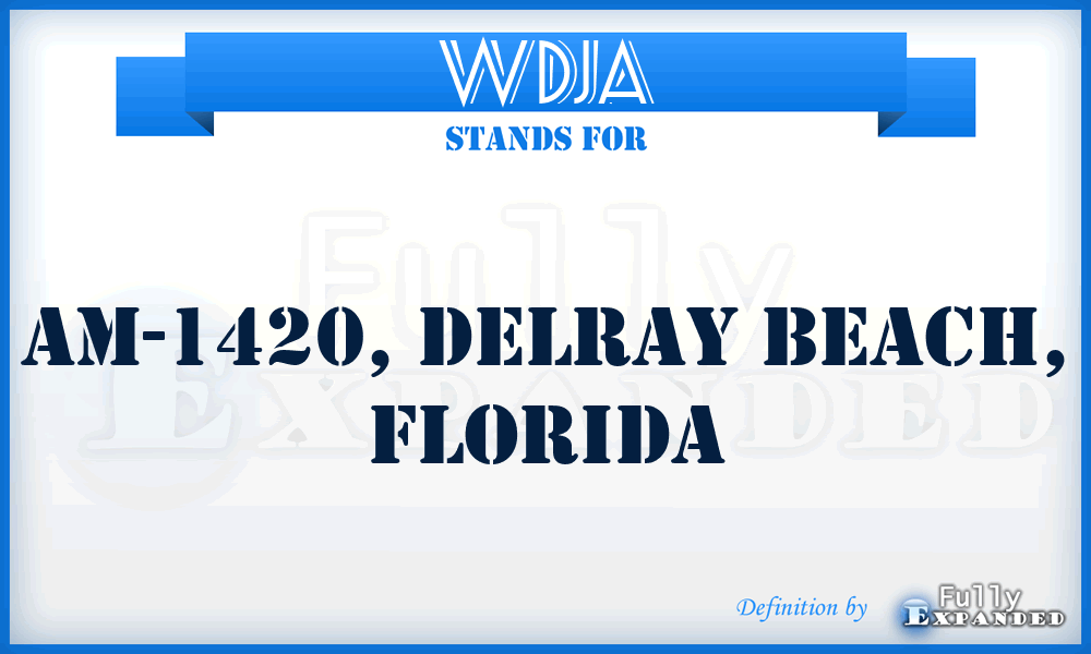 WDJA - AM-1420, Delray Beach, Florida