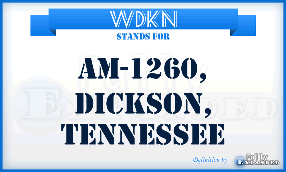 WDKN - AM-1260, Dickson, Tennessee