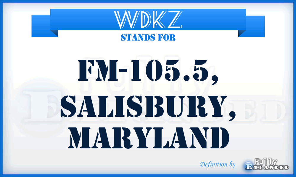WDKZ - FM-105.5, Salisbury, Maryland
