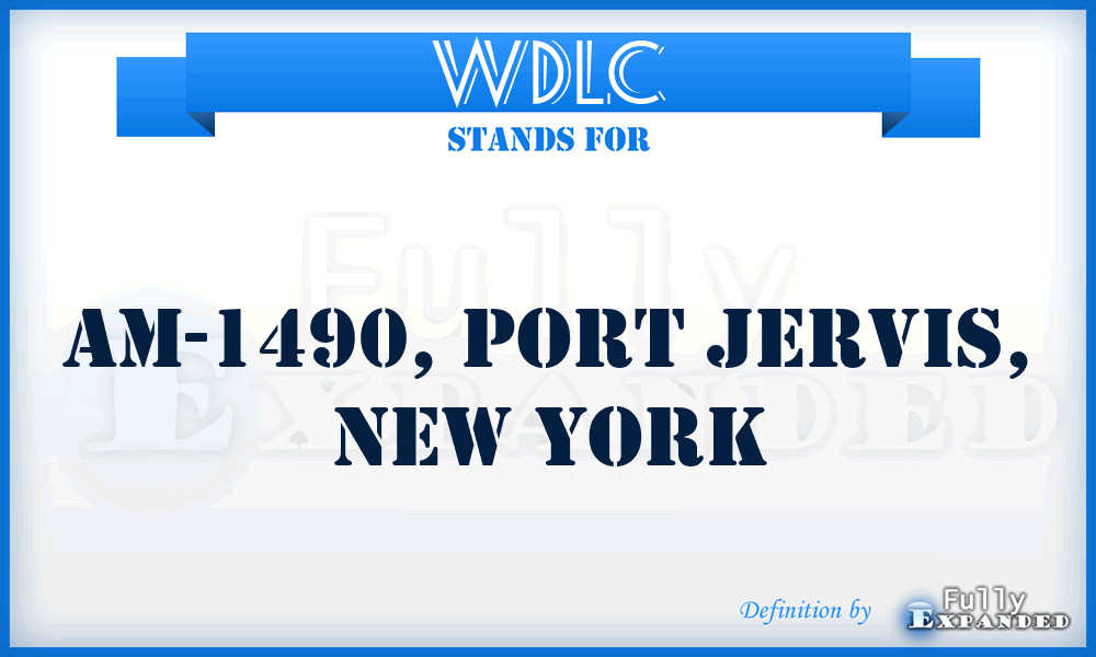 WDLC - AM-1490, Port Jervis, New York