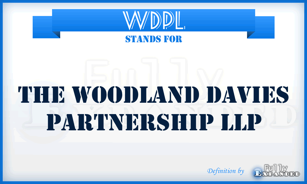 WDPL - The Woodland Davies Partnership LLP