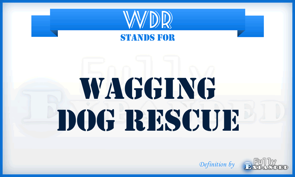 WDR - Wagging Dog Rescue