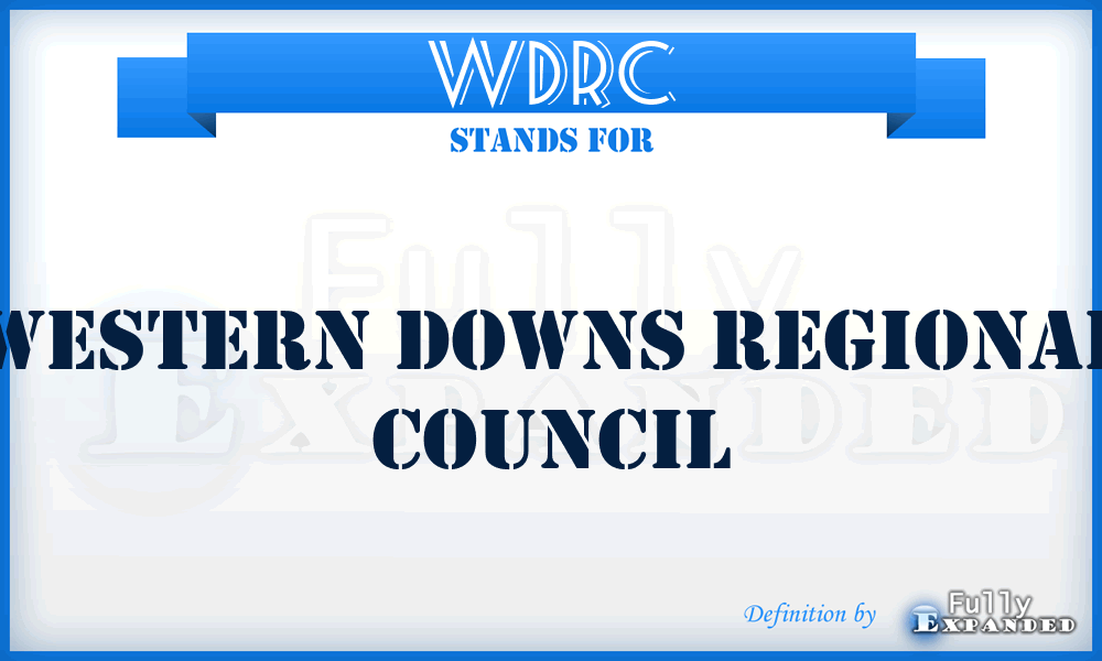 WDRC - Western Downs Regional Council