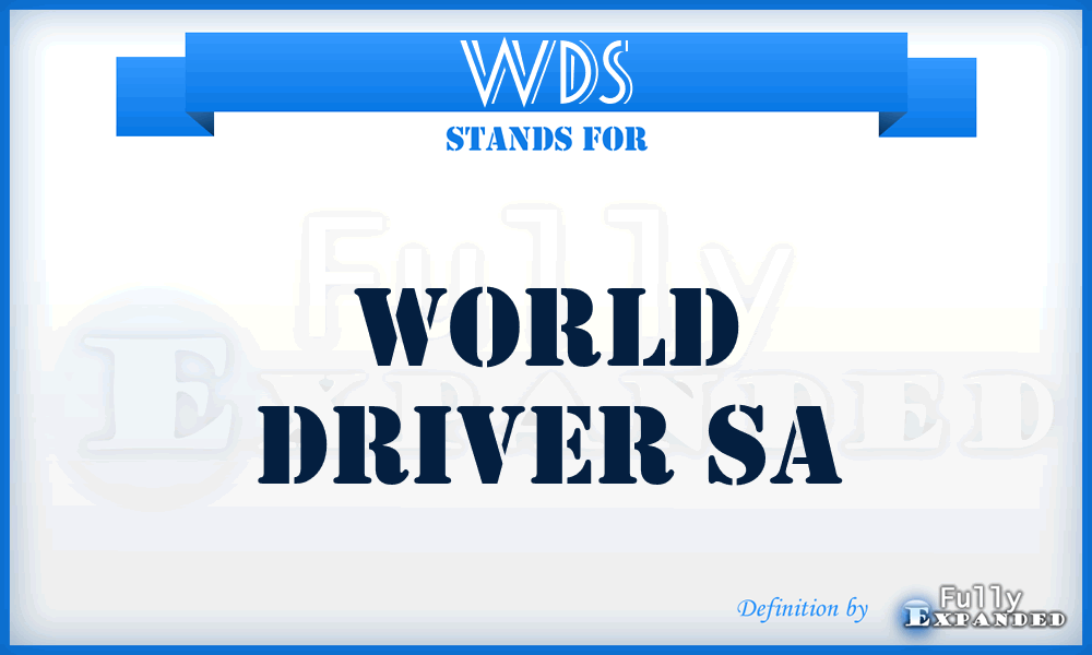 WDS - World Driver Sa