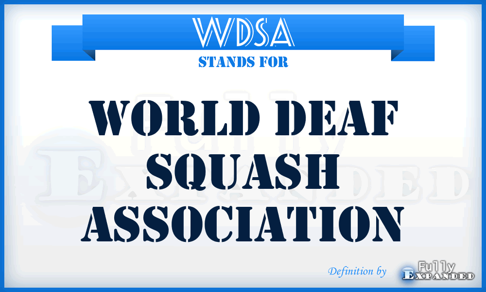 WDSA - World Deaf Squash Association