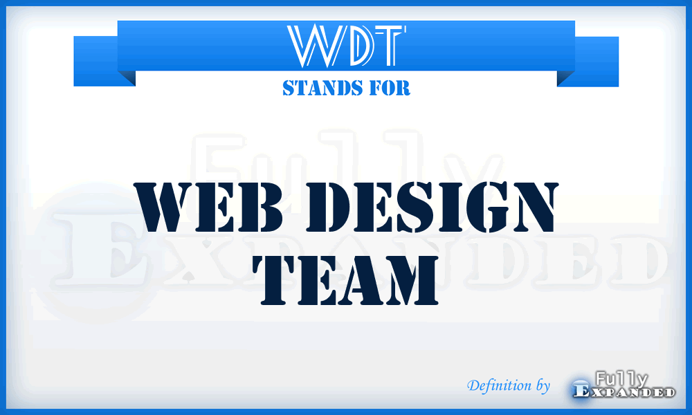 WDT - Web Design Team