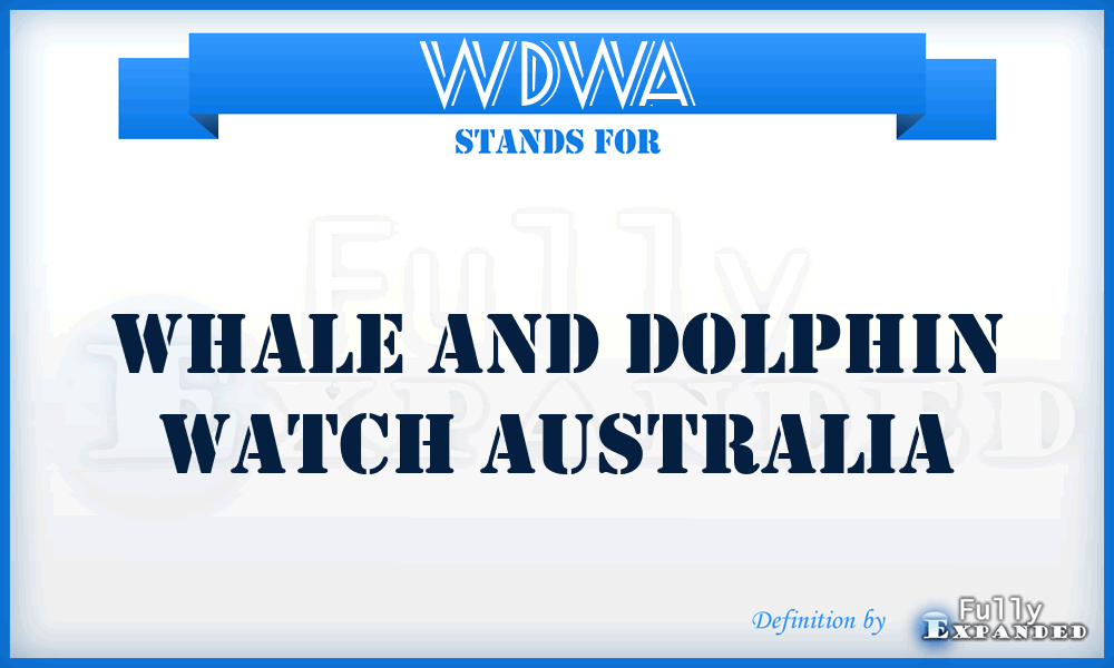 WDWA - Whale and Dolphin Watch Australia