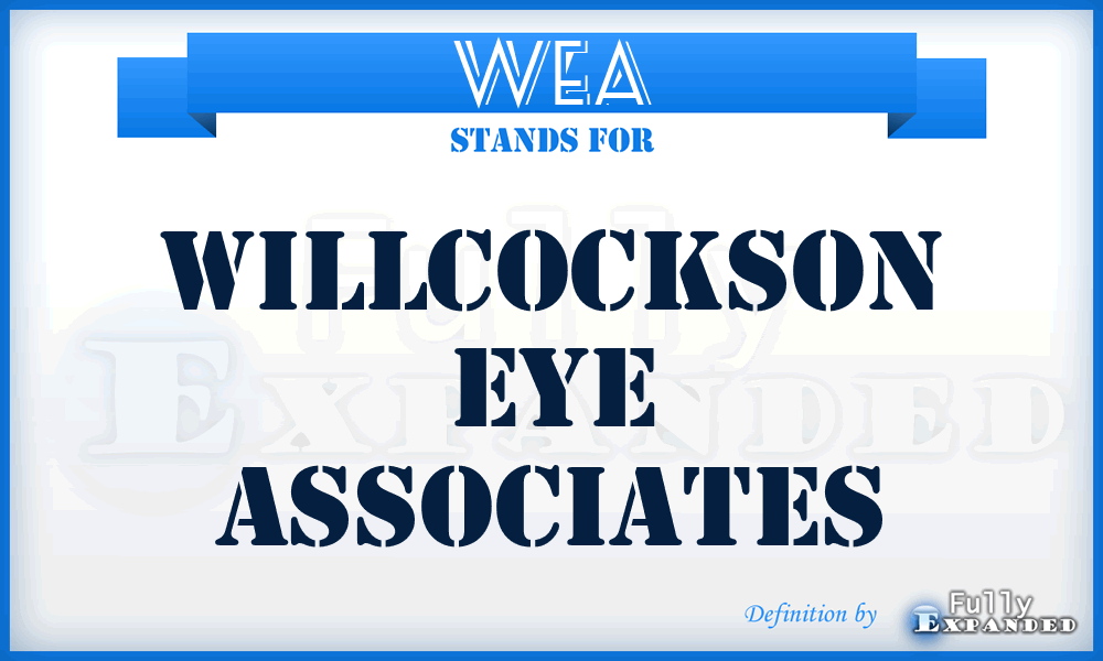 WEA - Willcockson Eye Associates