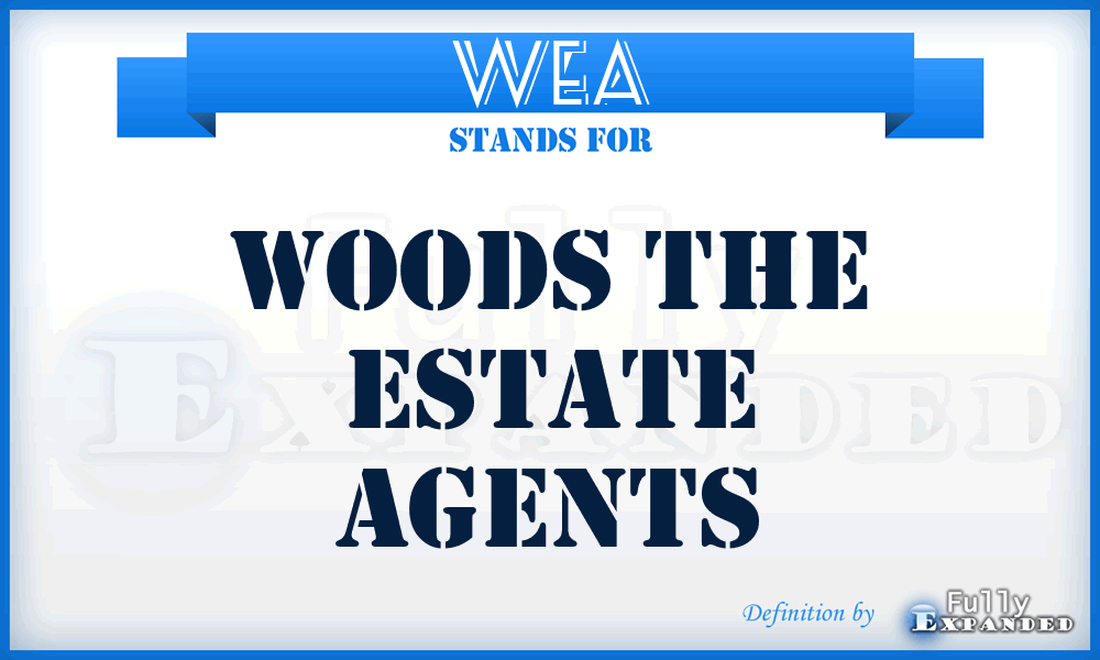 WEA - Woods the Estate Agents