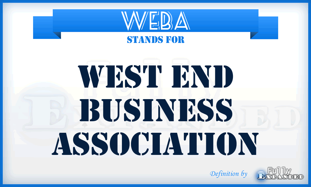 WEBA - West End Business Association