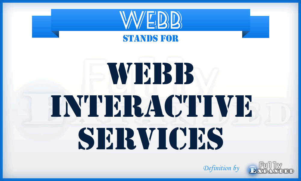 WEBB - Webb Interactive Services