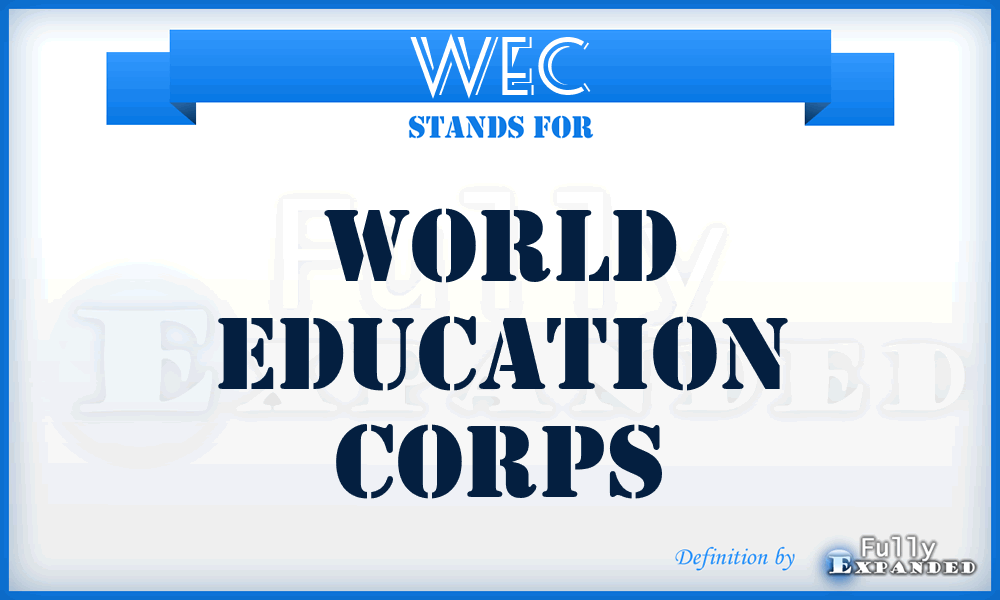 WEC - World Education Corps