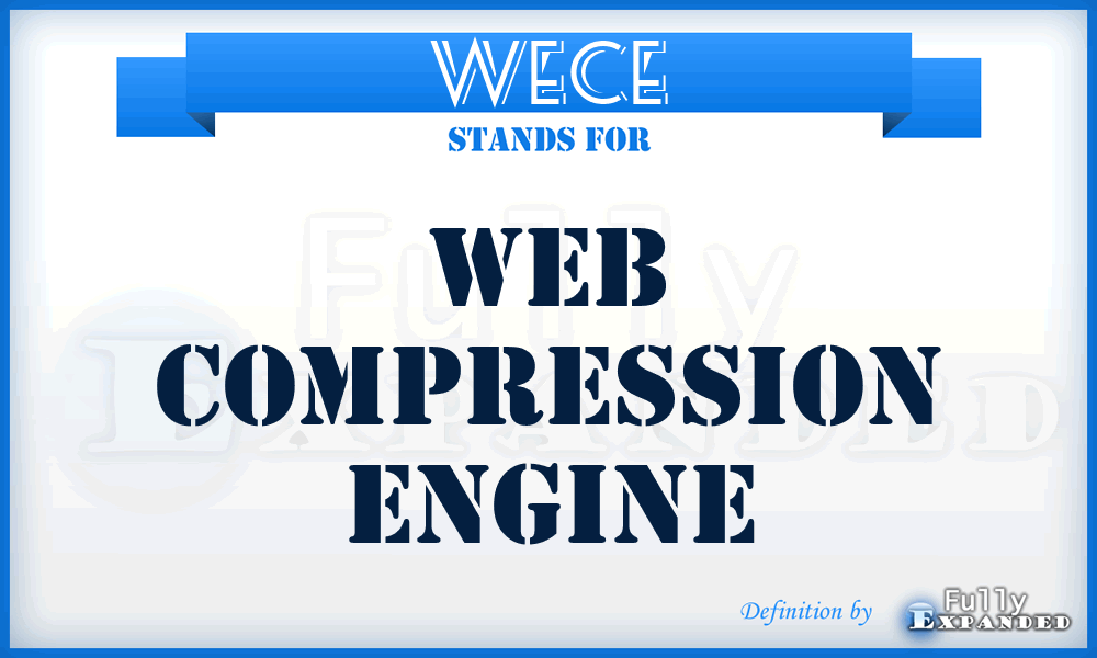 WECE - Web Compression Engine