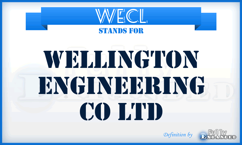 WECL - Wellington Engineering Co Ltd