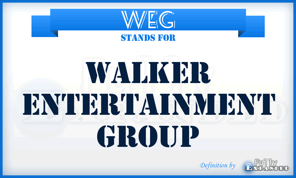 WEG - Walker Entertainment Group