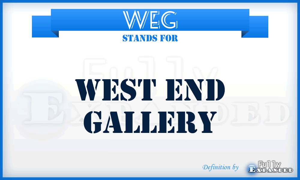 WEG - West End Gallery