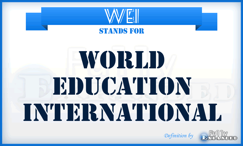 WEI - World Education International