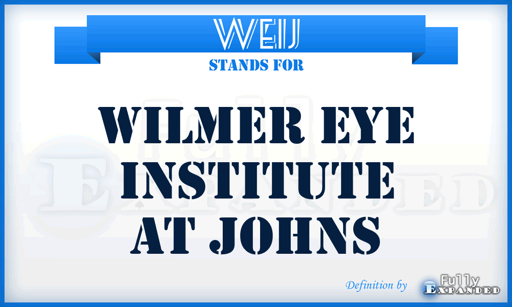 WEIJ - Wilmer Eye Institute at Johns