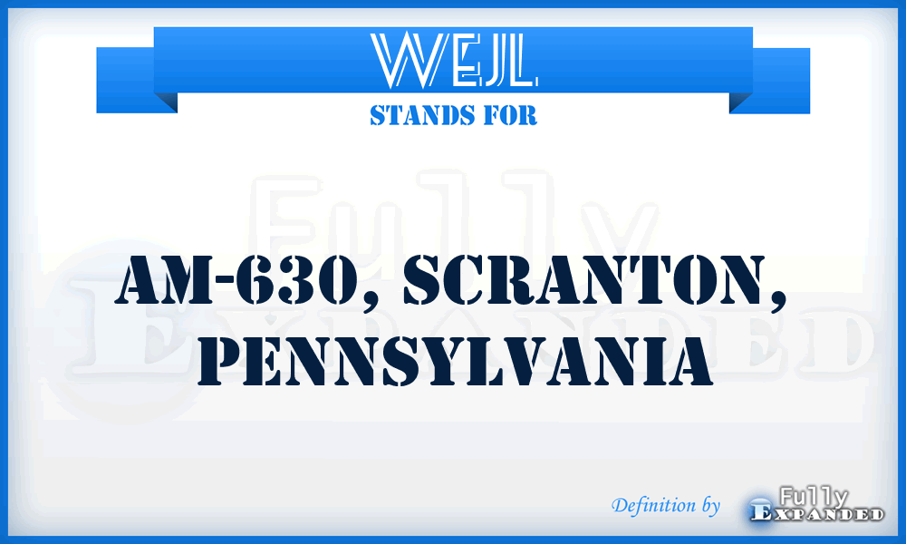 WEJL - AM-630, Scranton, Pennsylvania