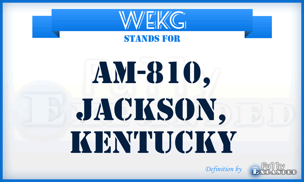 WEKG - AM-810, Jackson, Kentucky