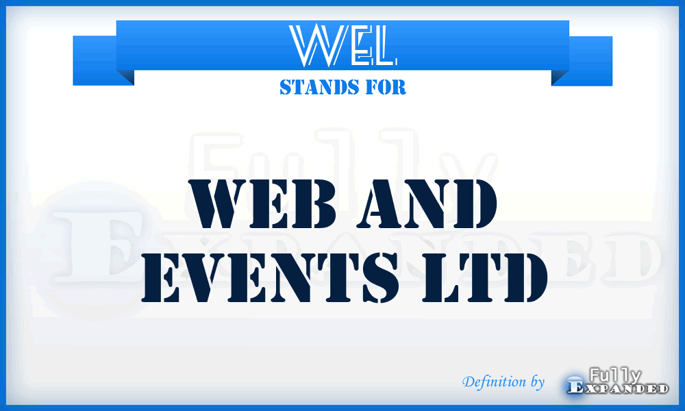 WEL - Web and Events Ltd