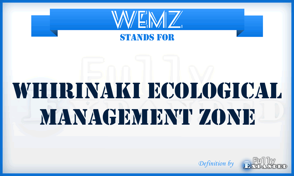 WEMZ - Whirinaki Ecological Management Zone