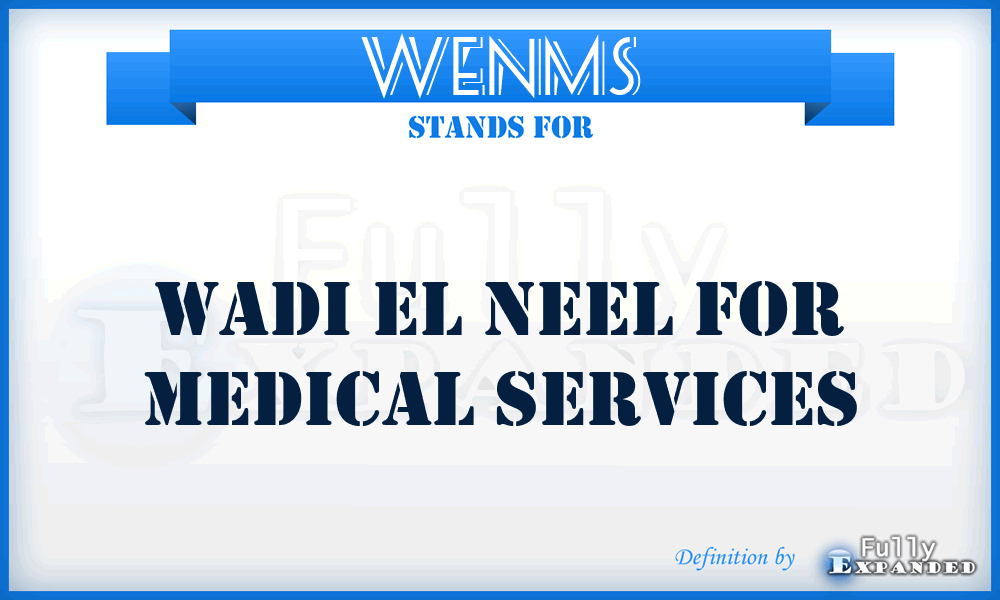 WENMS - Wadi El Neel for Medical Services