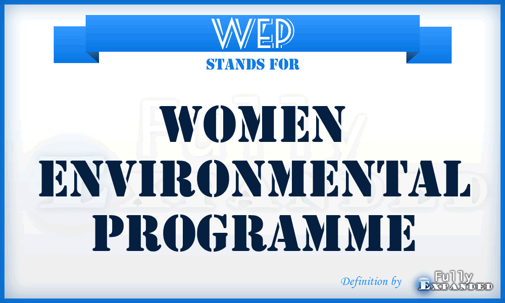 WEP - Women Environmental Programme
